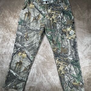Realtree Scent Lok Adjustable waist XXL cargo hunting Camo Pants rip stop